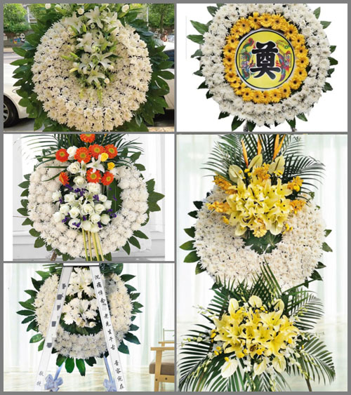 四川成都彭州市磁峰镇花圈速递